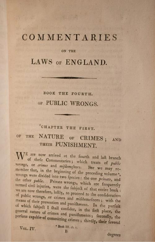 1809 COMMENTARIES ON THE LAWS OF ENGLAND William Blackstone Fine Leather Binding - 19