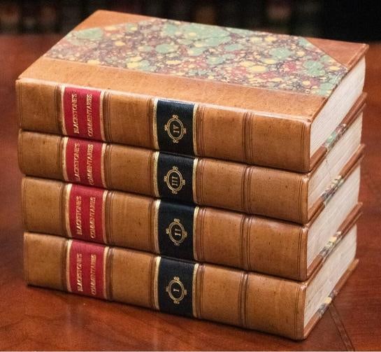 1809 COMMENTARIES ON THE LAWS OF ENGLAND William Blackstone Fine Leather Binding - 2
