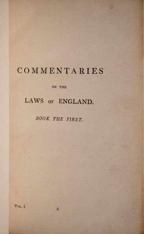 1809 COMMENTARIES ON THE LAWS OF ENGLAND William Blackstone Fine Leather Binding - 7