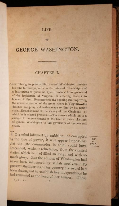 1804 THE LIFE OF GEORGE WASHINGTON 1stED John Marshall Fine Leather Bindings - 20