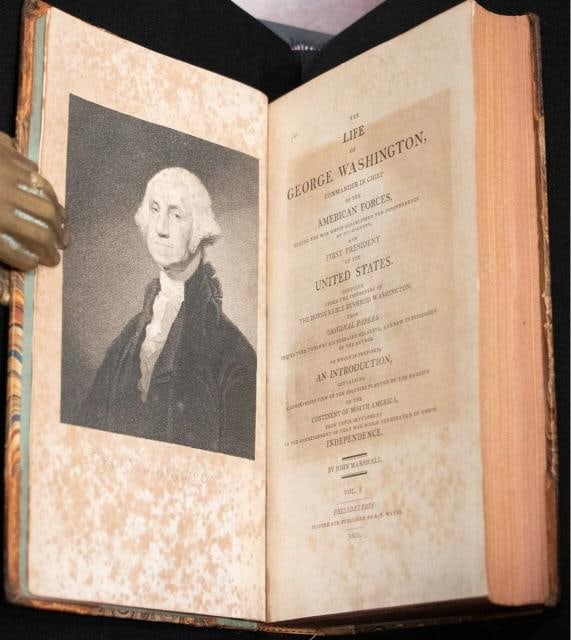 1804 THE LIFE OF GEORGE WASHINGTON 1stED John Marshall Fine Leather Bindings - 7