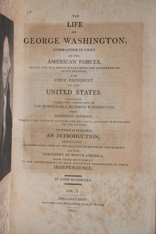 1804 THE LIFE OF GEORGE WASHINGTON 1stED John Marshall Fine Leather Bindings - 8
