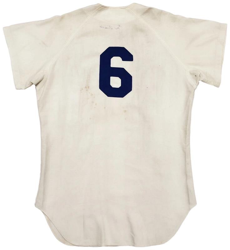 Dodgers Carl Furillo Signed Cream WA Goodman & Sons Jersey Vintage Sig JSA - 4