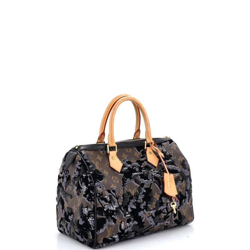 Louis Vuitton Speedy Handbag Fleur De Jais Monogram Canvas 30 - 2