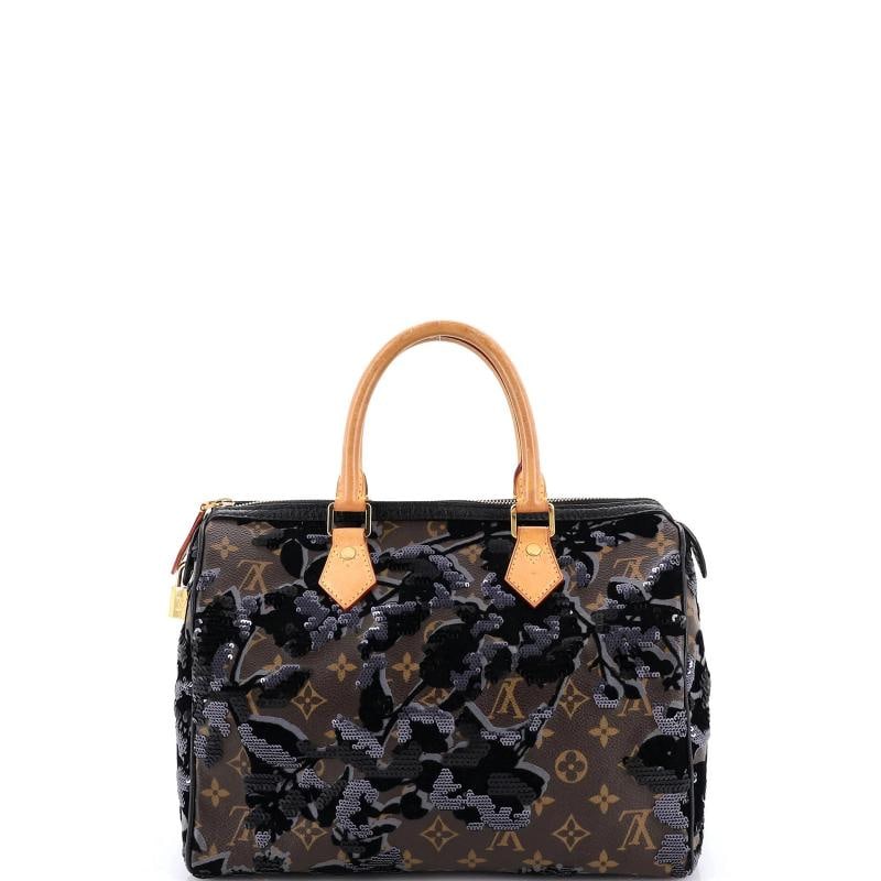Louis Vuitton Speedy Handbag Fleur De Jais Monogram Canvas 30 - 3