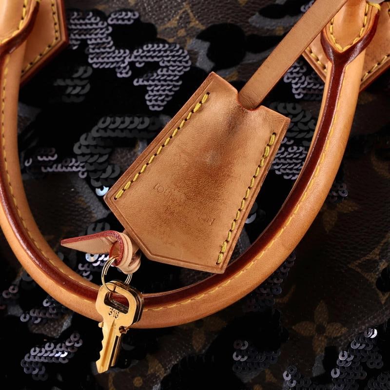 Louis Vuitton Speedy Handbag Fleur De Jais Monogram Canvas 30 - 7