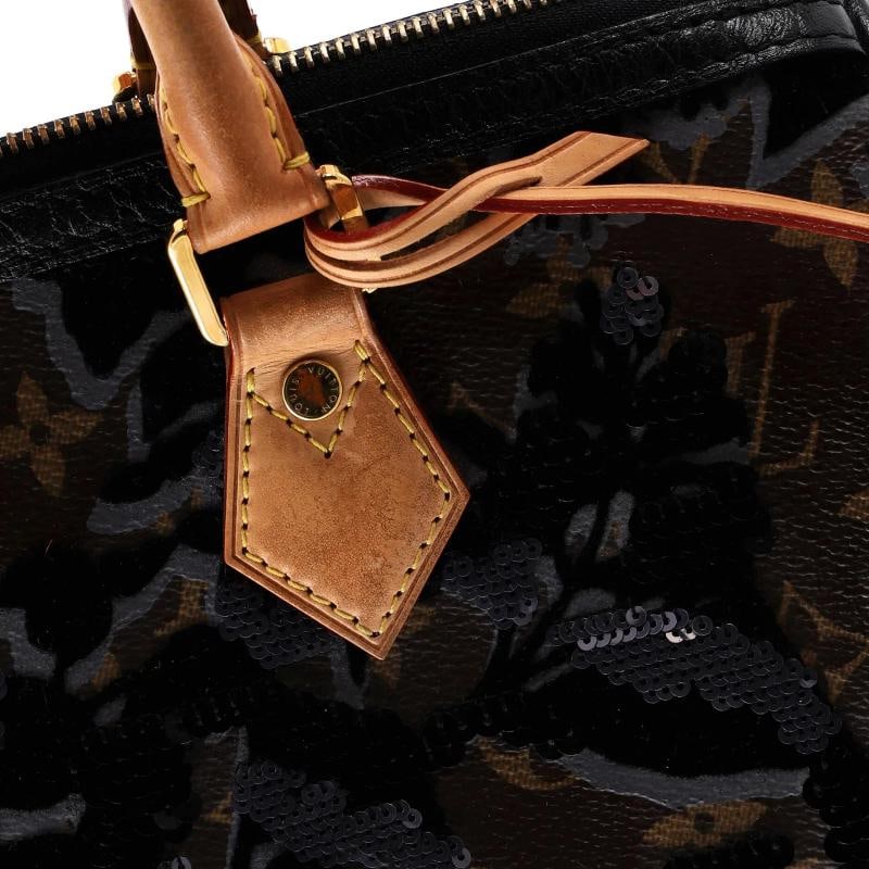 Louis Vuitton Speedy Handbag Fleur De Jais Monogram Canvas 30 - 8