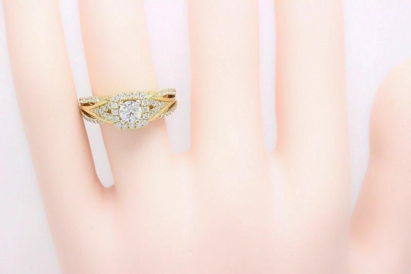 Vera Wang Love Diamond Engagement Ring 1.00 tcw 14k Yellow Gold - 10