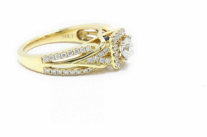 Vera Wang Love Diamond Engagement Ring 1.00 tcw 14k Yellow Gold - 11