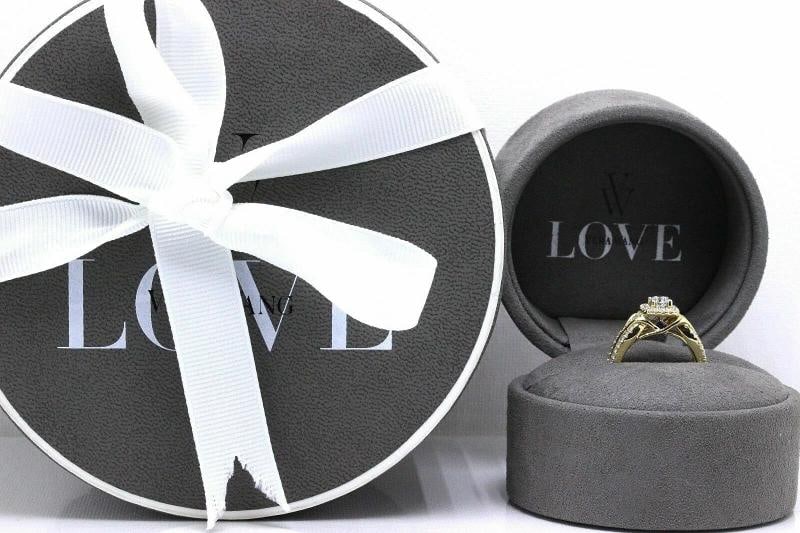 Vera Wang Love Diamond Engagement Ring 1.00 tcw 14k Yellow Gold - 2