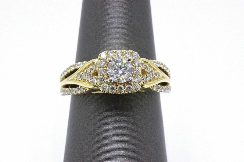 Vera Wang Love Diamond Engagement Ring 1.00 tcw 14k Yellow Gold - 3