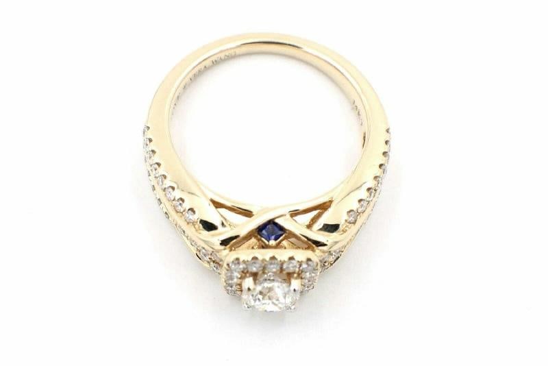 Vera Wang Love Diamond Engagement Ring 1.00 tcw 14k Yellow Gold - 5