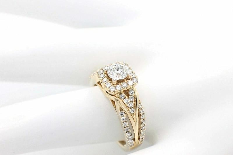 Vera Wang Love Diamond Engagement Ring 1.00 tcw 14k Yellow Gold - 6