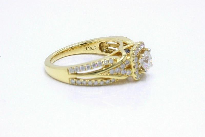 Vera Wang Love Diamond Engagement Ring 1.00 tcw 14k Yellow Gold - 8