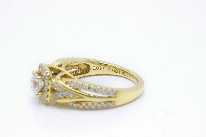 Vera Wang Love Diamond Engagement Ring 1.00 tcw 14k Yellow Gold - 9