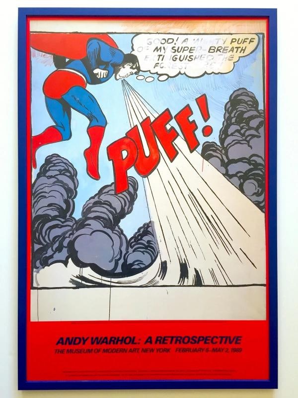 ANDY WARHOL RARE 1989 MOMA EXHBT LITHO PRINT FRAMED POP ART POSTER SUPERMAN 1960: Condition: Used,Size: Large (up to 60in.),Artist: Andy Warhol,Style: Mid-Century Modern, Pop Art,Material: Paper,Theme: Art,Type: Poster,Features: RARE OUT OF PRINT, Framed, BRAND NEWLY CUSTOM FRAMED,