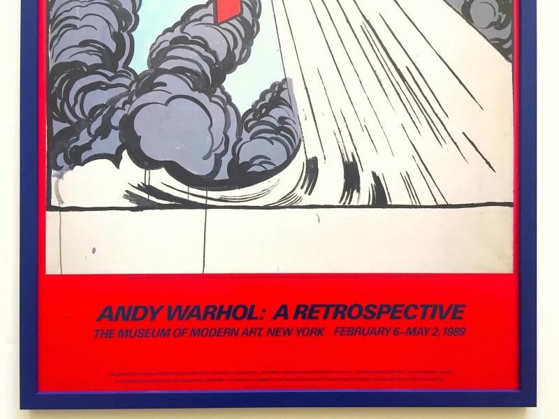 ANDY WARHOL RARE 1989 MOMA EXHBT LITHO PRINT FRAMED POP ART POSTER SUPERMAN 1960 - 3