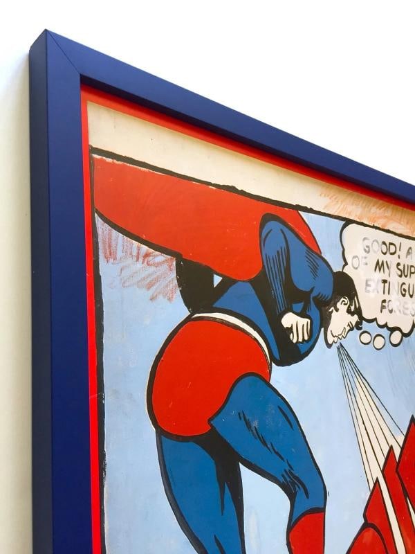 ANDY WARHOL RARE 1989 MOMA EXHBT LITHO PRINT FRAMED POP ART POSTER SUPERMAN 1960 - 5