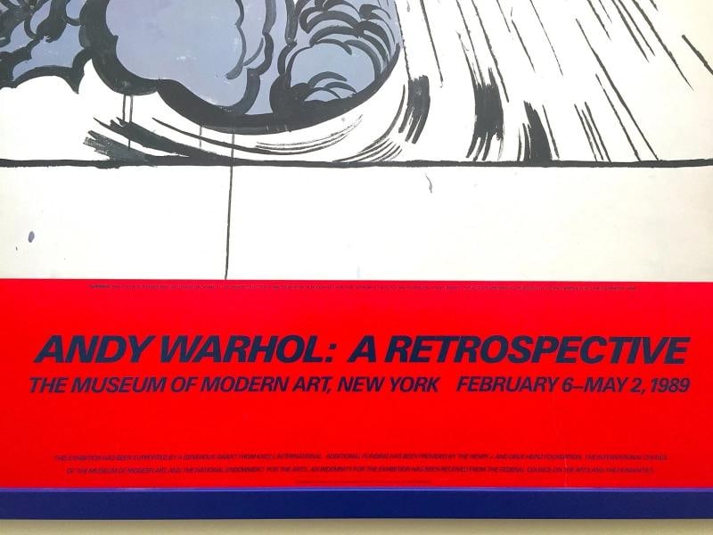 ANDY WARHOL RARE 1989 MOMA EXHBT LITHO PRINT FRAMED POP ART POSTER SUPERMAN 1960 - 9