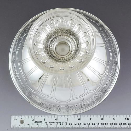 Gorgeous Gorham Sterling Silver Hand Chased Footed Centerpiece Bowl - 6