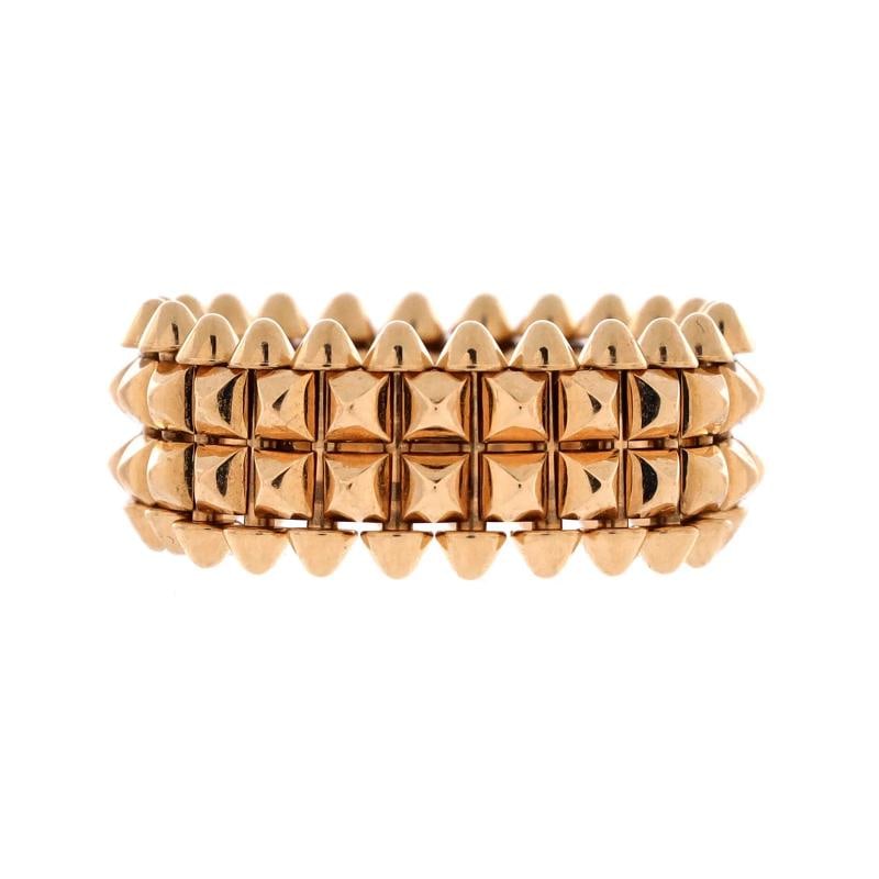 Cartier Clash de Cartier 2 Row Ring 18K Rose Gold: Condition: Pre-owned - Good,Brand: Cartier,Main Stone: Unknown,Metal: 18K Rose Gold,Metal Purity: 18K,Ring Size: 7.5 - 56,Type: Ring,Color: Rose Gold,Style: 18K Rose Gold,Material: 18K Rose Gold Condi