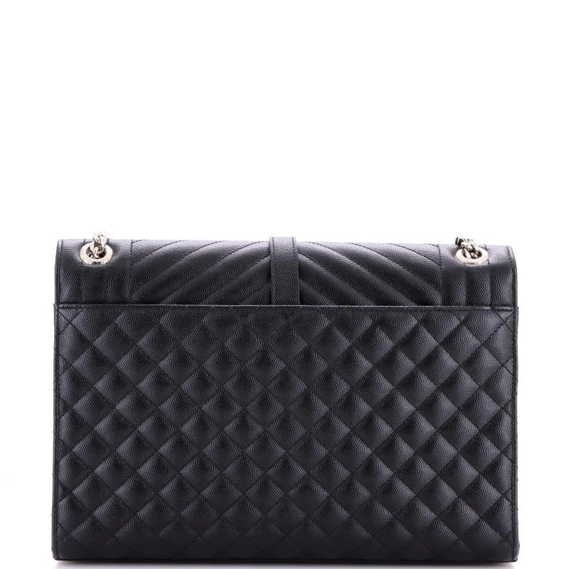 Saint Laurent Classic Monogram Envelope Satchel Mixed Matelasse Leather Large - 3