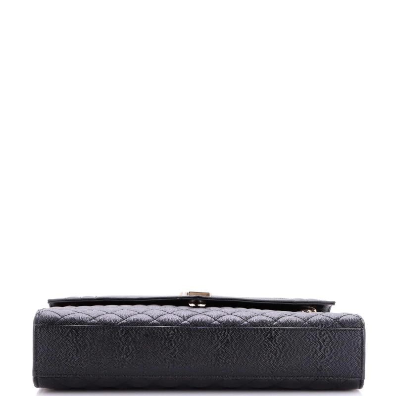 Saint Laurent Classic Monogram Envelope Satchel Mixed Matelasse Leather Large - 4