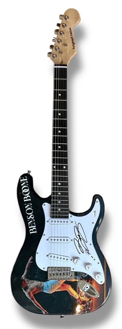 Benson Boone Signed Guitar Custom Graphics JSA COA Mystical Magical - 3