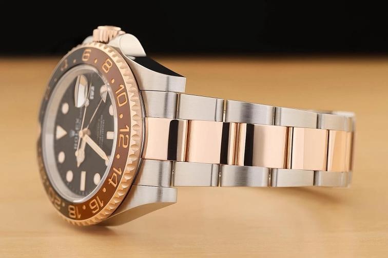 2022 CARD ROLEX GMT MASTER II 126711 CHNR 18K ROSE GOLD STEEL ROOT BEER WATCH - 4