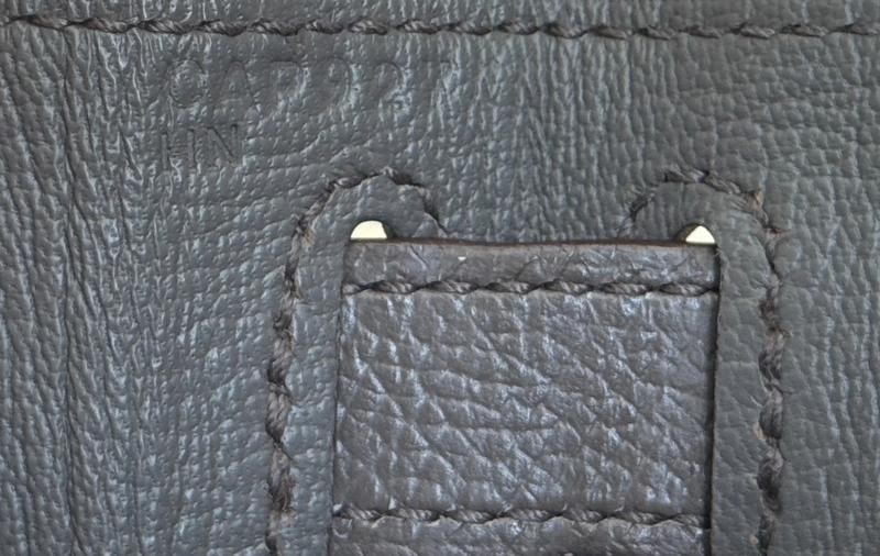 Hermes Kelly 28 Sellier Etain Gray Epsom Leather Palladium Hardware RARE - 10