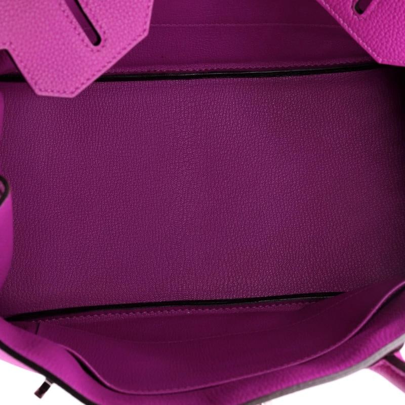 Hermes Birkin Handbag Pink Togo with Palladium Hardware 30 - 6