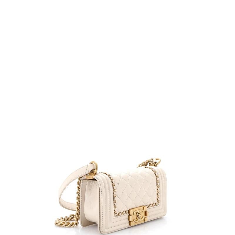 Chanel Jacket Boy Flap Bag Quilted Aged Calfskin Small - 2