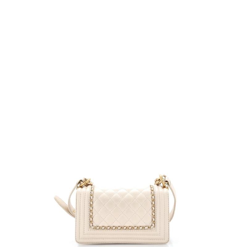 Chanel Jacket Boy Flap Bag Quilted Aged Calfskin Small - 3