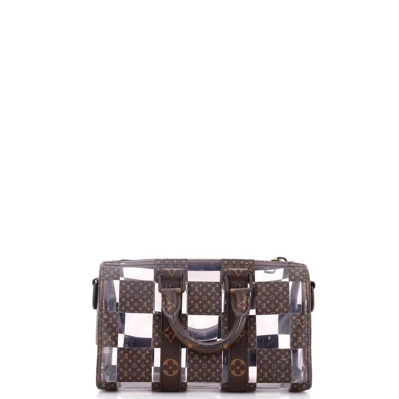 Louis Vuitton Keepall Bandouliere Bag Monogram Chess Coated Canvas and PVC 25 - 3