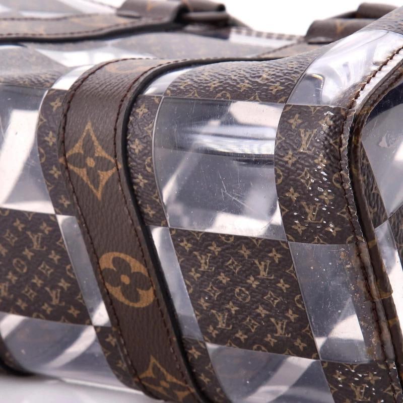 Louis Vuitton Keepall Bandouliere Bag Monogram Chess Coated Canvas and PVC 25 - 6