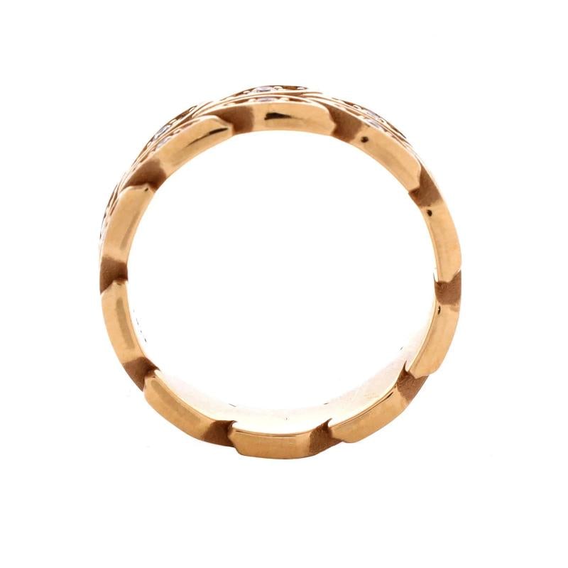 Tiffany & Co. Victoria Vine Band Ring 18K Rose Gold with Diamonds - 2