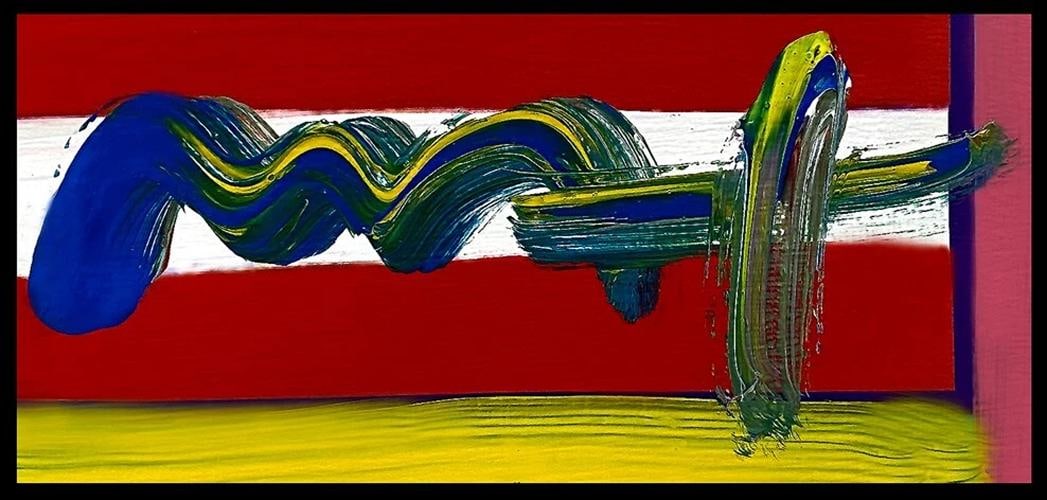 PETER MAX Signed Original Painting Framed - 3