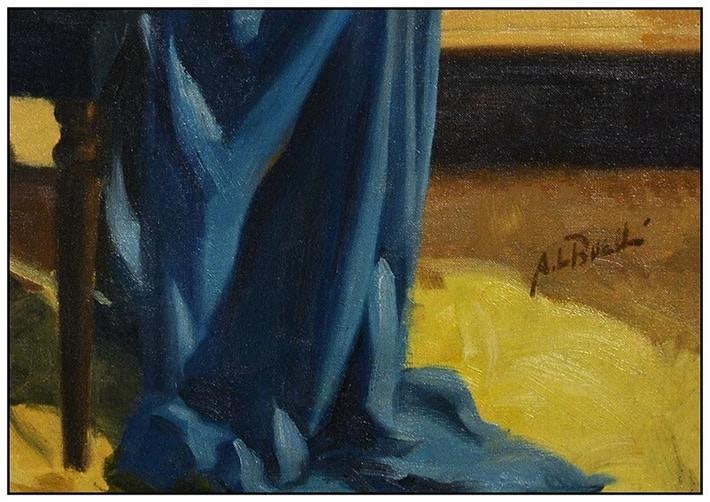 Al Buell Signed Original Oil Painting On Canvas Board Framed - 3