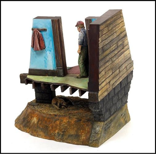 JACK EARL Signed Full Round Glazed Ceramic Sculpture - 2