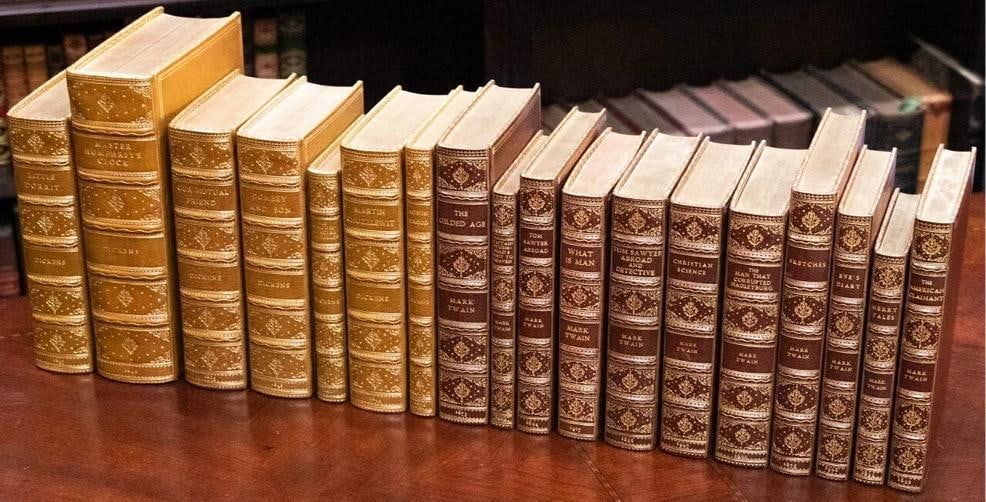 Charles Dickens / Mark Twain / Uniformly Bound First Edition Works of Charles - 3