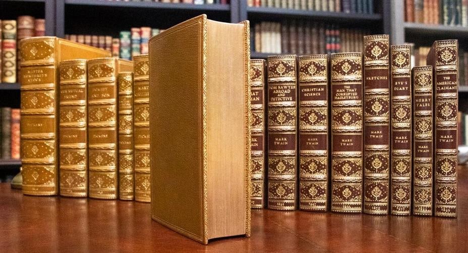 Charles Dickens / Mark Twain / Uniformly Bound First Edition Works of Charles - 5