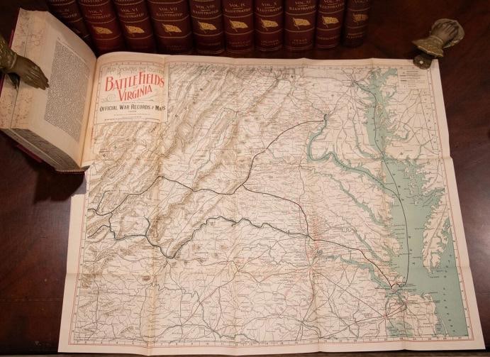 1899 Confederate Military History 1st Edition Fine Leather Bindings Foldout Maps - 11