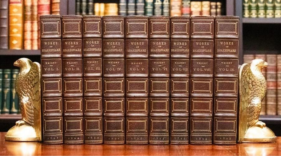 1891 The Works of William Shakespeare Fine Leather Bindings - 7