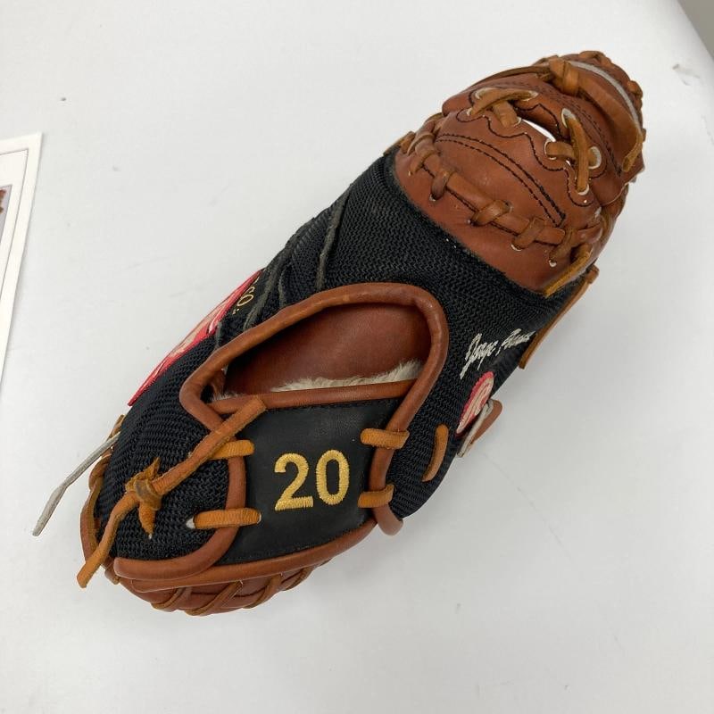 Jorge Posada Signed 2003 Game Used Baseball Glove Mitt PSA DNA & JSA COA - 9