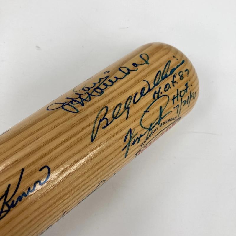 Beautiful Hall Of Fame Legends Multi Signed Baseball Bat 37 Sig Ted Williams JSA - 11