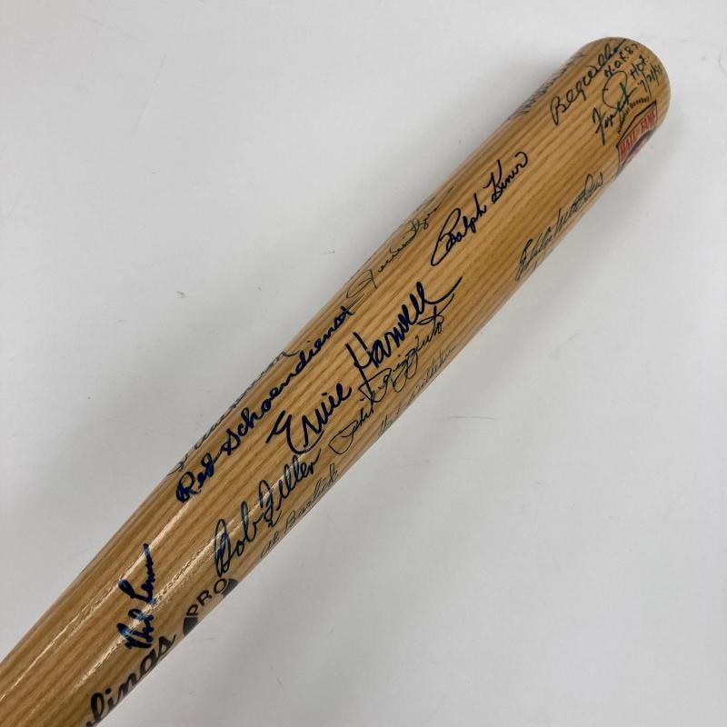 Beautiful Hall Of Fame Legends Multi Signed Baseball Bat 37 Sig Ted Williams JSA - 4
