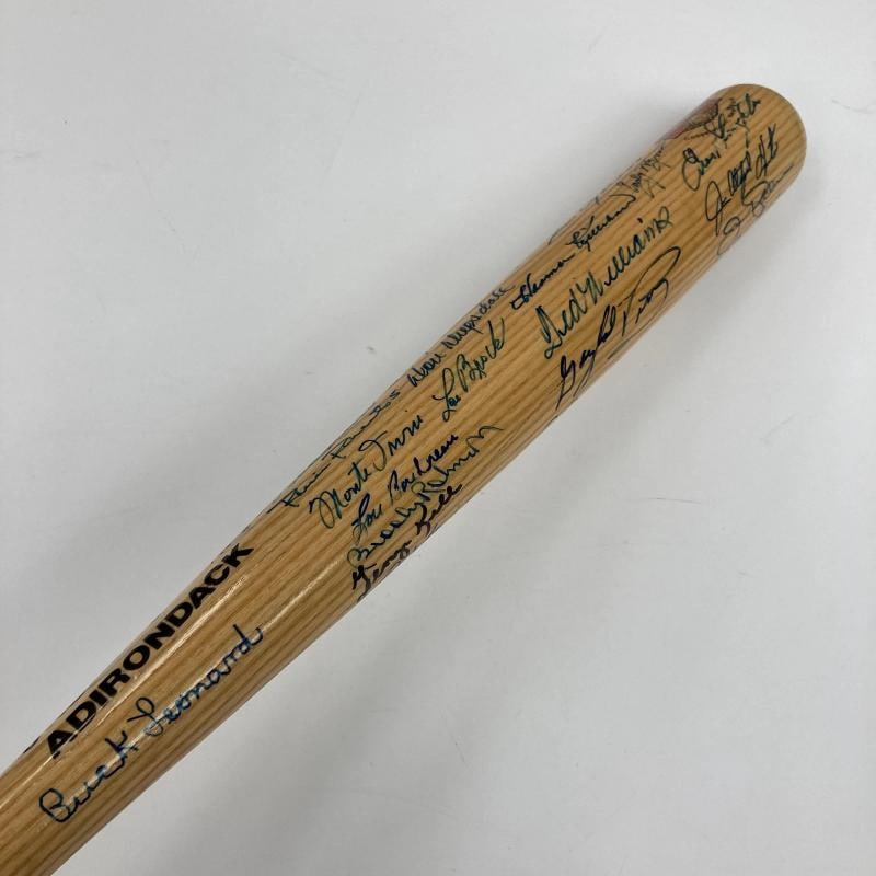 Beautiful Hall Of Fame Legends Multi Signed Baseball Bat 37 Sig Ted Williams JSA - 8