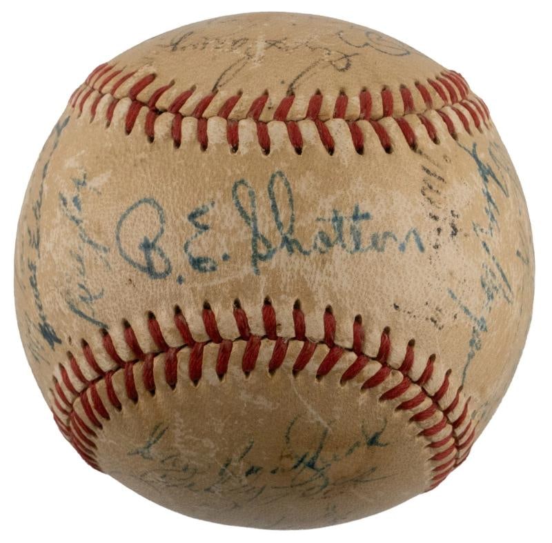 Jackie Robinson 1950 Brooklyn Dodgers Team Signed Baseball PSA DNA COA - 2