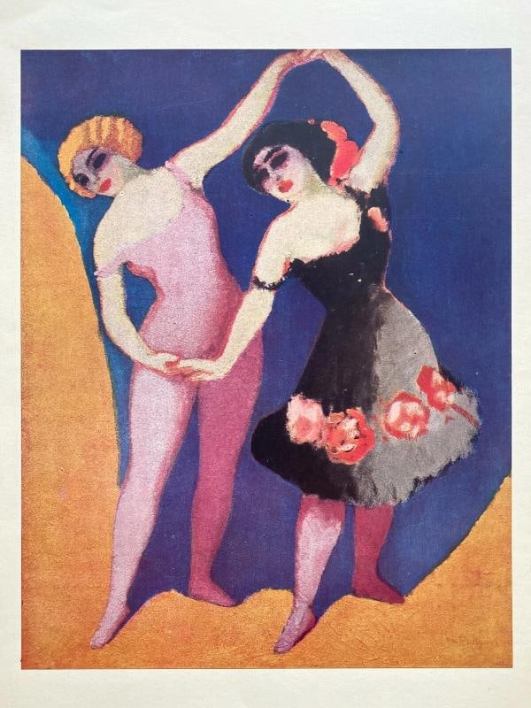 KEES VAN DONGEN RARE 1948 LMTD ED FRENCH LITHOGRAPH PRINT "LES DANSEUSES" 1906 - 2