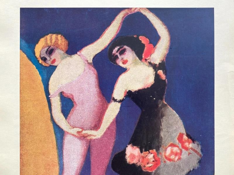 KEES VAN DONGEN RARE 1948 LMTD ED FRENCH LITHOGRAPH PRINT "LES DANSEUSES" 1906 - 3